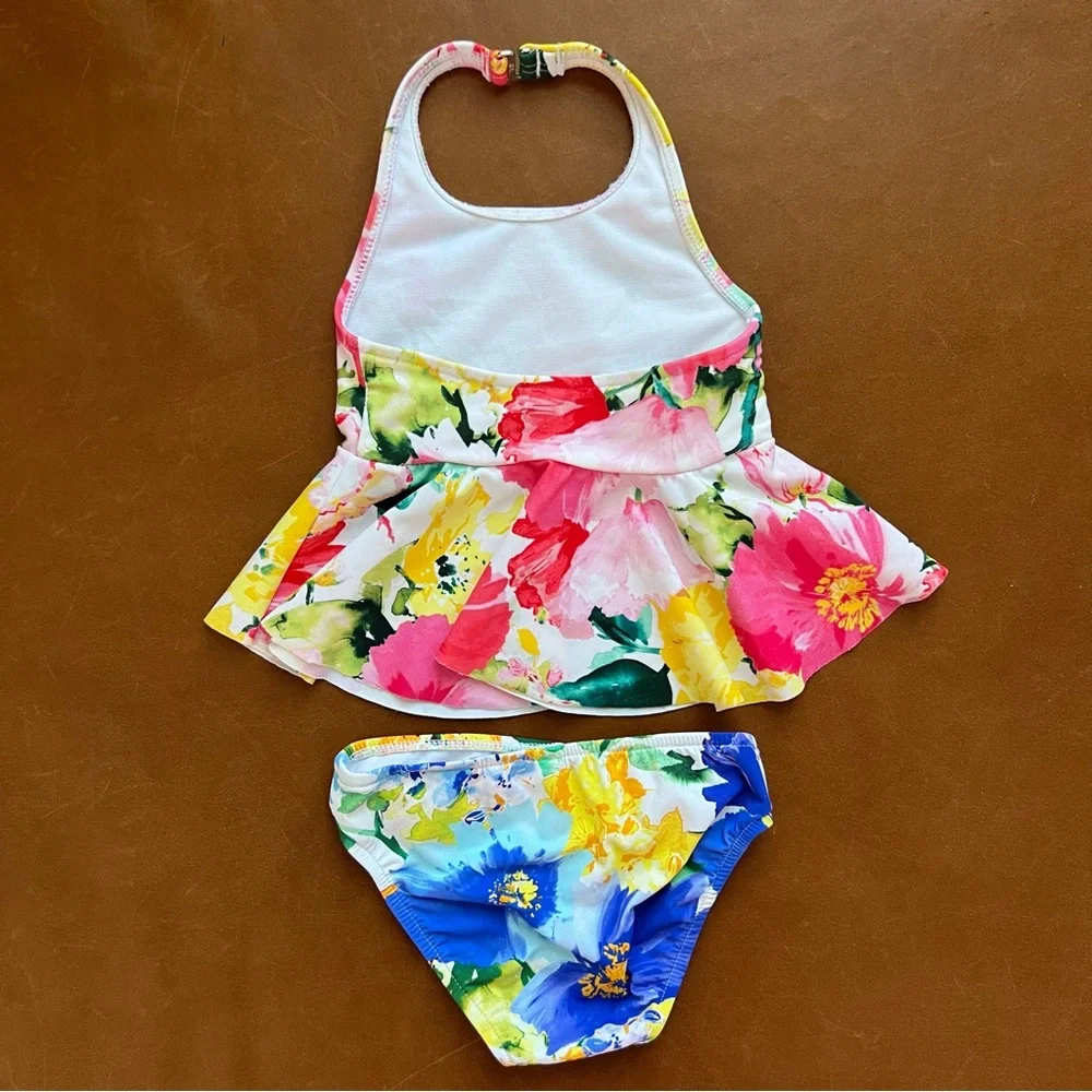 RALPH LAUREN Baby Floral Halter & Bikini Set, 9mo